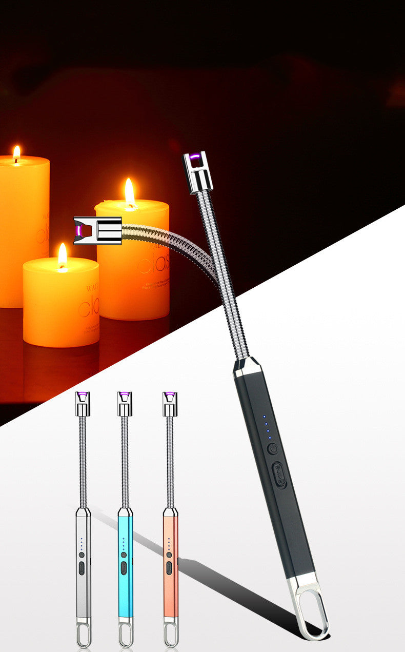 Aluminum-Zinc Alloy USB Windproof Arc Lighter