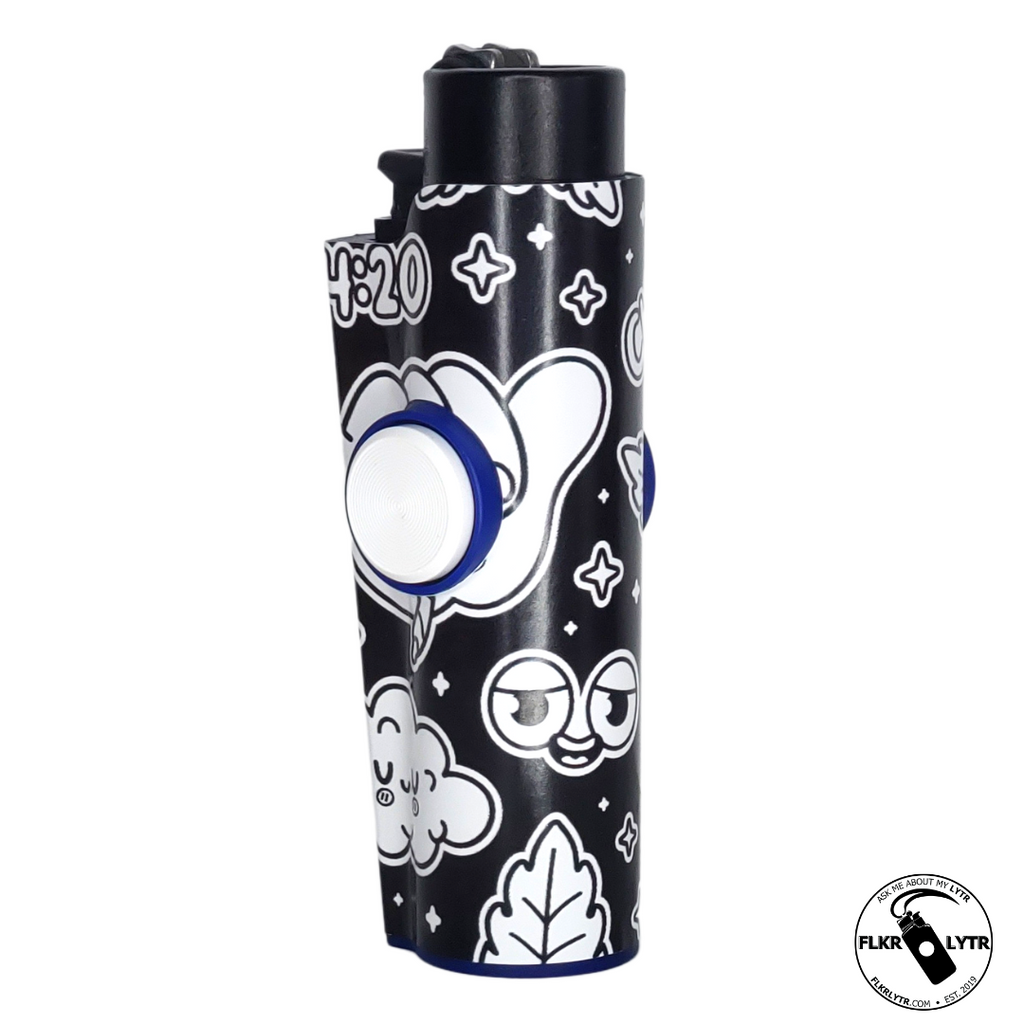 FLKR LYTR® Fidget Spinner Lighter Case: 420Celebrate for Clipper