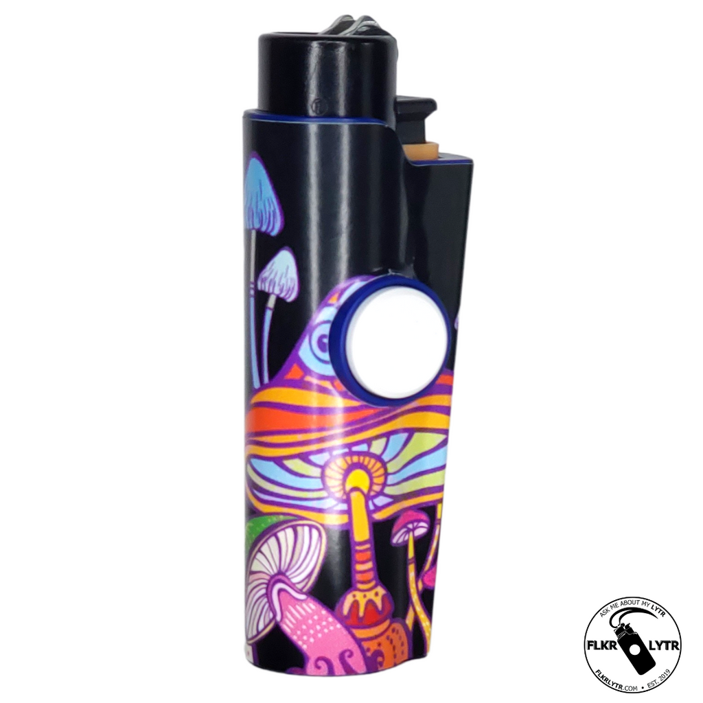 FLKR LYTR® Fidget Spinner Lighter Case "Mushroom Garden" for Clipper