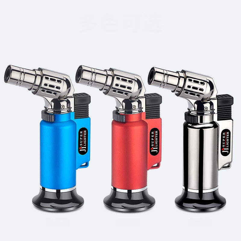 Metal Windproof Turbo Gas Lighters Smoking Accessories Kitchen Cooking