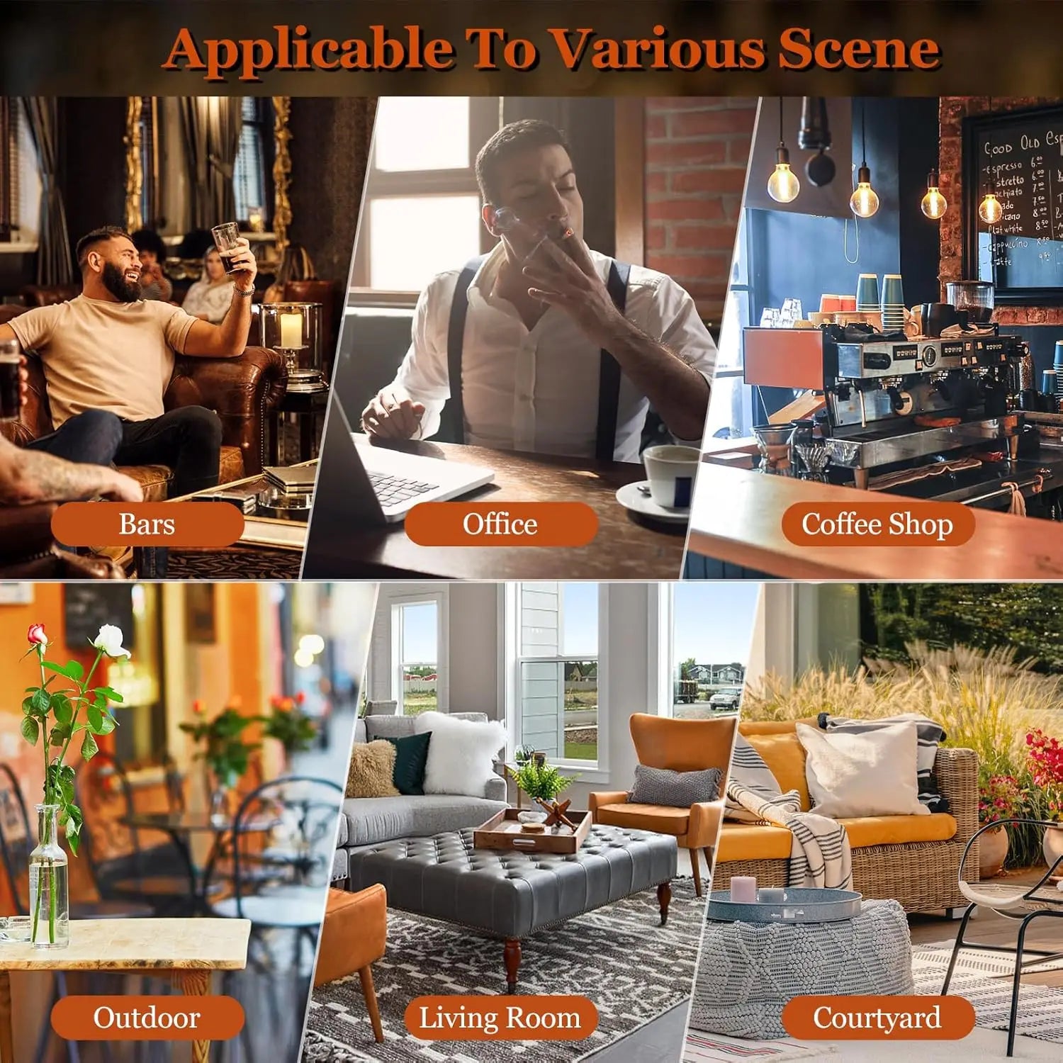 Ashtrays, Wooden Ashtray, Cigar Ashtrays, outdoor and Home Office