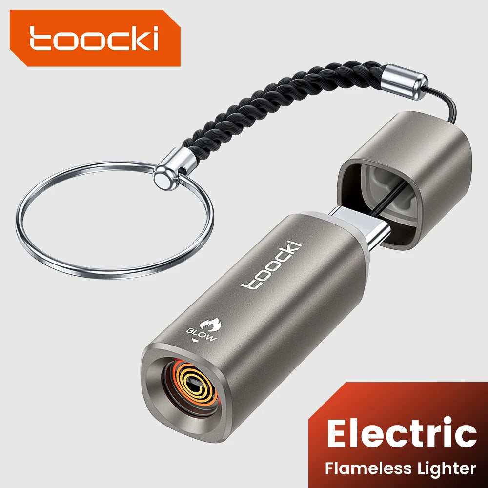 Toocki TG13/14 Type-C Mini Electric Lighter Plug&Play Blow to Light