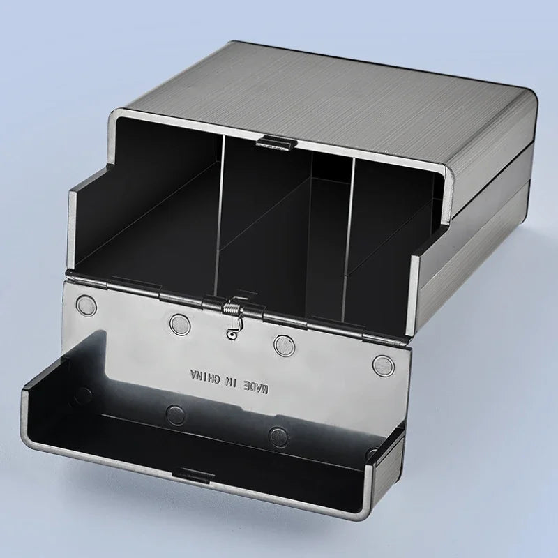 Large Capacity Cigarette Case Automatic Flip Cover Hold