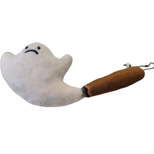 Cute Big Smoke Elf Pendant Plush Doll Toys Keychain Ghost Fluffy