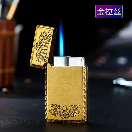 Windproof  Waterproof Metal Lighter Electroplated Dragon Embossed