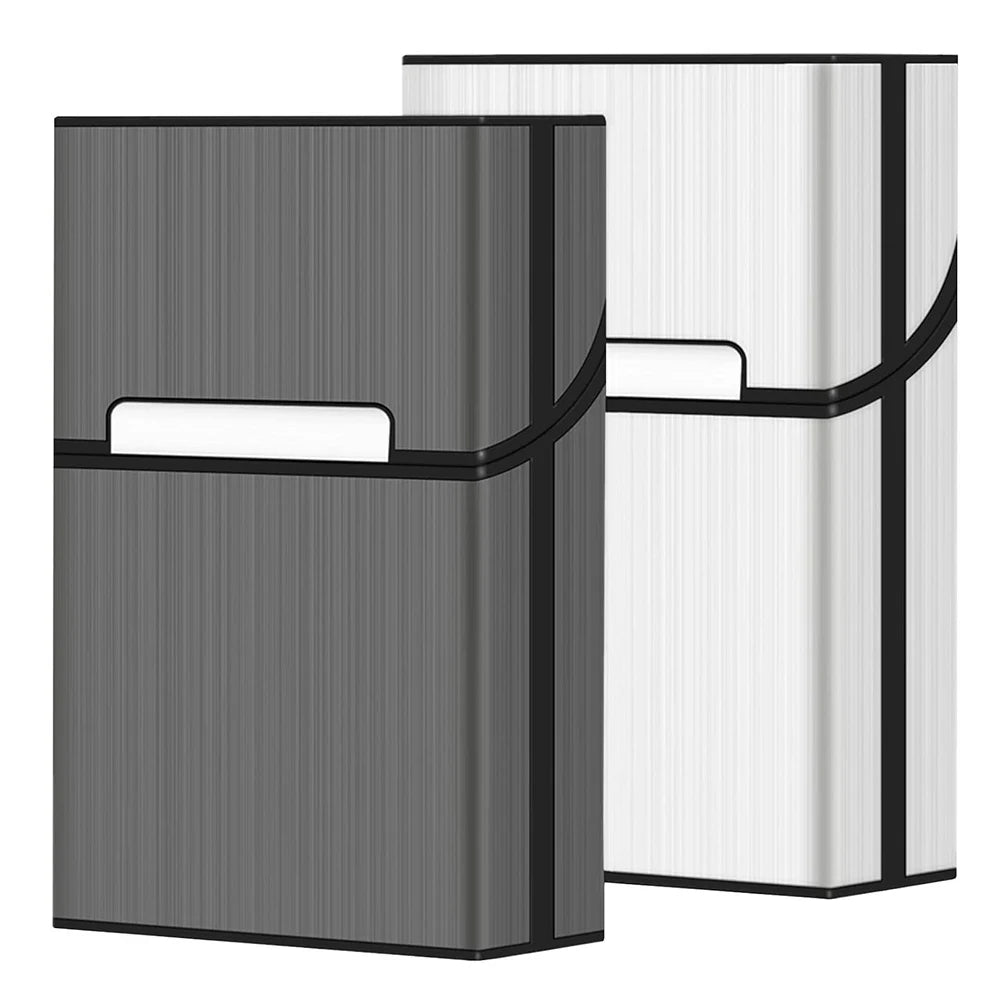 Portable Slim Aluminum Cigarette Case Regular King Size Plastic Cigar