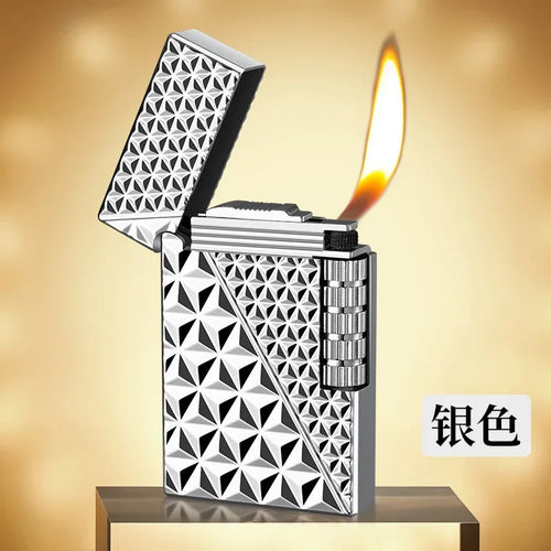 Windproof  Waterproof Metal Lighter Electroplated Dragon Embossed