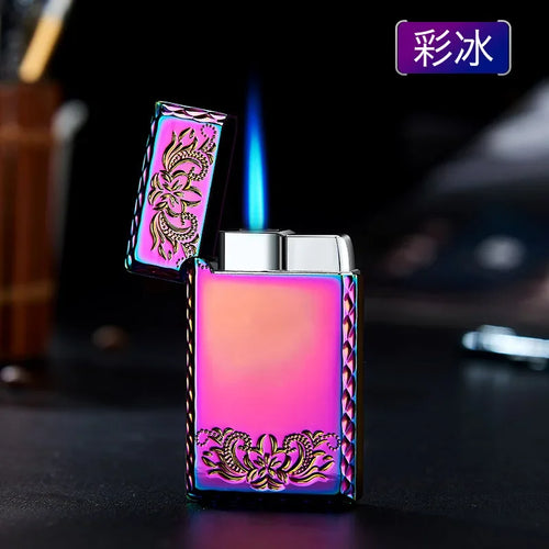 Windproof  Waterproof Metal Lighter Electroplated Dragon Embossed