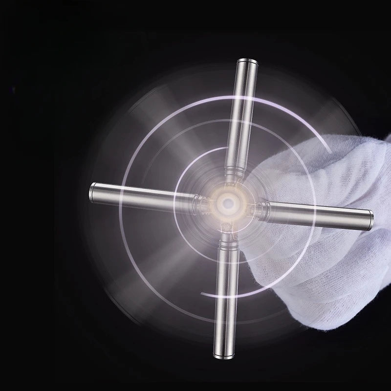 2024 New Brass Kerosene Nunchaku Lighter Windproof Mini Retro Grinding