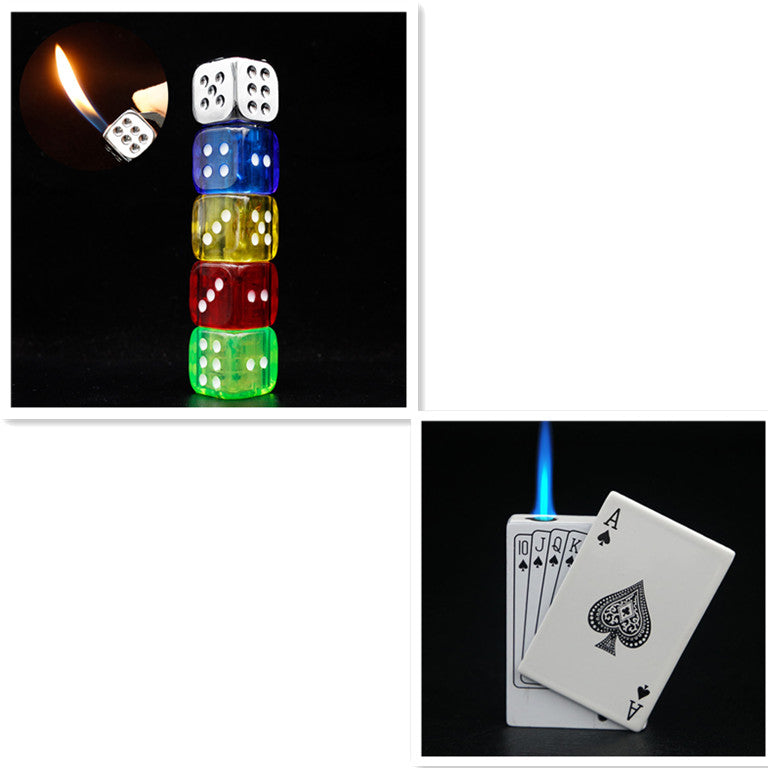 New Original Lighter Flame Creative Dice Inflatable Cigarette Lighter